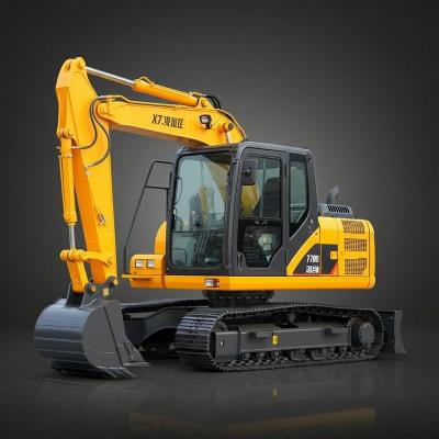 China 7 Ton 0.3m3 Hydraulic Crawler Excavator  XE75DA Turbo charging for sale