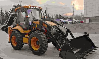 Китай China 2.5 ton Backhoe Loader 388H 4 Wheels Steering With 75KW engine продается