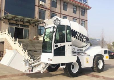 China 76KW Self Loading Mixer HK3.0 4×4 drive with 0.35m3 Shovel For Hot Sale for sale