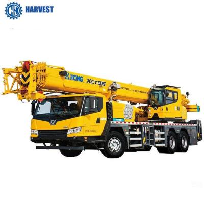 China 56.8m Max Lifting Height  XCT35 35t Mobiel Crane Truck For Construction Te koop