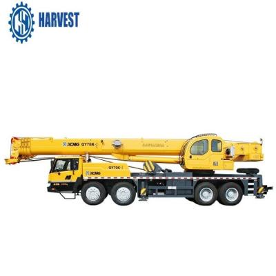 China 7.3m Spanwijdte 59.5m het Opheffen Hoogte qy70k-I 4 Assen 70 Ton Hydraulic Boom Truck Te koop