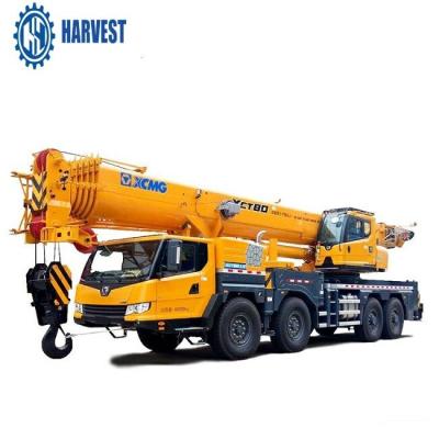 China 80 Ton 64m Lifting Height  XCT80 5 Section 65m Boom Truck Crane for sale