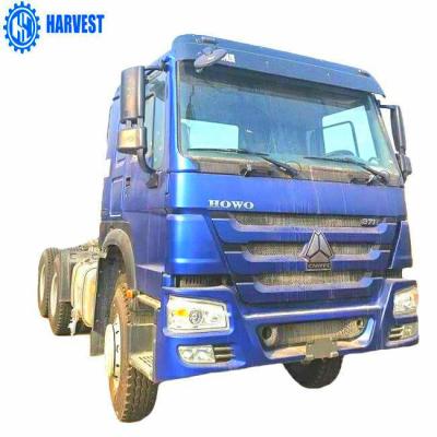 China Linker Traktor-LKW des Hand-Antriebs-6x4 371hp Sinotruk Howo mit flacher Kabine zu verkaufen