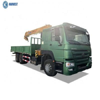 Китай тележка 10 тонн Sinotruk Howo 6x4 336hp коробки груза 7000x2300x600mm установила кран продается