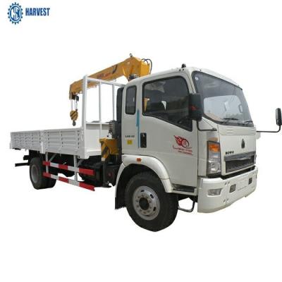 China Abschnitt-LKW angebrachter Teleskopkran Howo 4x2 10 Ton Light Cargo 4000kg 2 zu verkaufen