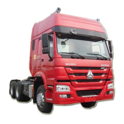 China Dach Sinotruk Howo 6x4 des Leergewicht-9180kg 420hp hoher Traktor-Kopf zu verkaufen