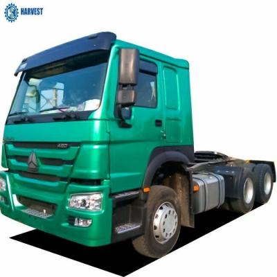 China Grüne Farbe-Sinotruk Howo 420hp der Maschinen-Kapazitäts-9.726L Primärantrieb-LKW zu verkaufen