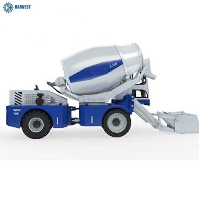 China Harvest HY350 4 wiel aandrijving 3,5m3 8 ton zelfbelasting betonmixer truck Te koop