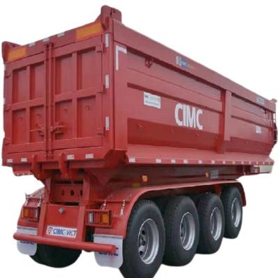 China CIMC het Type 56cbm 85ton Tipper Semi Trailer van 4 Asu Te koop