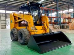 1200kg JC120 Skid Steer Loader 0.55m3 Bucket with Cummins engine and Brush Cutter