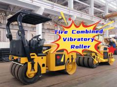 Tire Combined Vibratory Road Roller LTC204P 26.5kw Tier 3 Sale to Jamaica