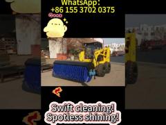 950kg Skid Steer Loader 0.5m3 JC65 with Sweeper Hot Sale In El Salvador