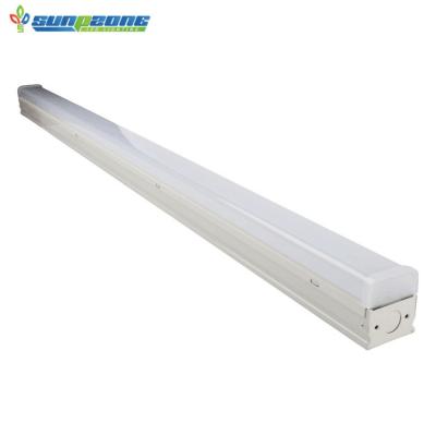 China Aluminum+PC Motion Sensor 38W 5300lm Commercial Industrial Slim Light Linkable Linear Strip Pendant Light Dimmable for sale