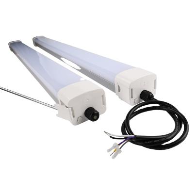 China IP65 4ft LED Warehouse Garage Garage Poultry Farm Triproof Light Waterproof Linkable Linear Light Triproof Light Workshop for sale