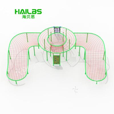 China National Standard Galvanize Metal Pipe AX-CNS-005 Amusement Park Climbing Net Structure For Kids for sale