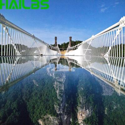 China Thrilling Exciting Exciting Glass Bridge/Cooling Glass Skywalk for sale