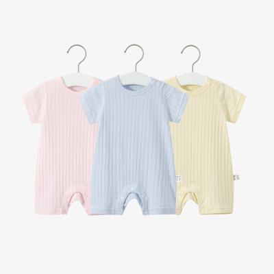 China High Quality Baby Short Sleeve Newborn Baby Boy Romper Suit Infant Cotton Romper Unisex Baby Boy Sleeeves Rompers for sale