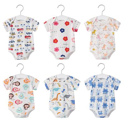 China Promotion Short Summer Cotton Sleeeves Baby Boy Girl Overalls Clothes Newborn Romper for sale