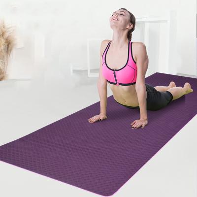 China Good printing & Custom Eco Friendly Logo Corner Cork Tpe Yoga Mat Fitness Abdominal Mat for sale