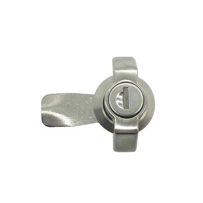 China Stainless Steel Stainless Steel Wing Knob Handle With Die Cast Zinc Cylinder Cam Lock for sale