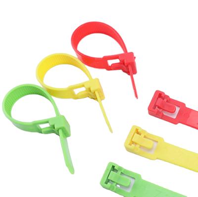 China High Quality Nylon Releasable Adjustable Tie Strap Good Price Reusable Wire Wraps Nylon Cable Ties for sale