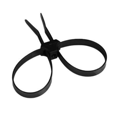 China Hot Selling Best Quality 66 Self-locking Numbered Nylon Cable Ties Police Double Loop Plastic Cable Ties for sale