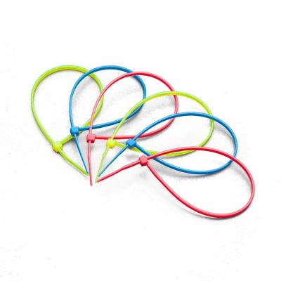 China Self-locking fine quality custom lock self-locking color made from nylon 66 cable ties for sale