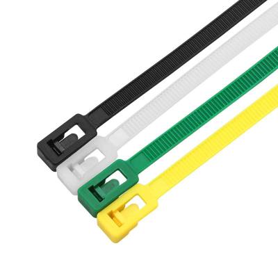 China Jagasl Best Price Cold-resistant High Quality Black Plastic Cable Ties Releasable Nylon Cable Ties for sale