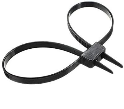 China Nylon JAGASL Made In China Heavy Duty Double Loop Cable Ties Plastic Nylon Cable Ties for sale