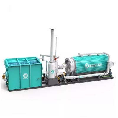 China Beston Gasoline Oil Group No Pyrolysis 1-3T/D Tire Rig Required Plastic Oil Batch Desliming Small Pyrolysis Machine for sale