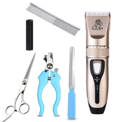 China Small Animals Low Noise Rechargeable Grooming Kit for Pet household Pet Clipper Set USB Best Price Ni-Mh Battery Clipper For Pet for sale