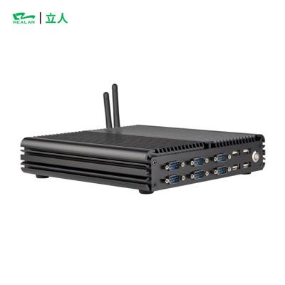 China Intel Dual Core Barebone CPU Industrial Mini Portable Aluminum Embedded Micro Desktop PC for sale