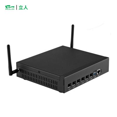 China Realan j1900 pfsense industrial firewall mini pc pfsense mini computer with 6 LAN ports for sale