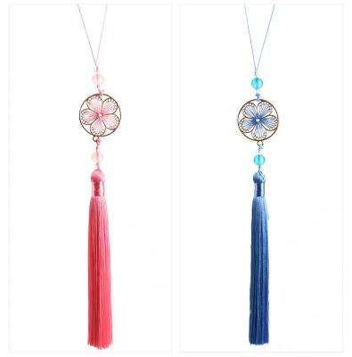 China Wholesale High Quality Hanging 30cm Mobile Phone Decorations Red Pendant Ornaments In Stock Creative Colorful Tassel for sale