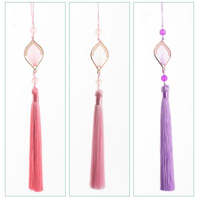 China Mobile Phone Luminous Metallic 28CM Sparkly Factory Wholesale Gradient Tassel Jewelry Accessories Findings Tassel for sale