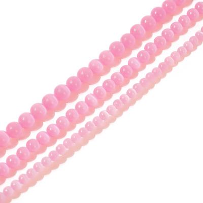 China DIY Jewelry Making Wholesale Loose Round Cat Eye Beads For DIY Jewelry 8mm Cheap Colorful Making Maker for sale