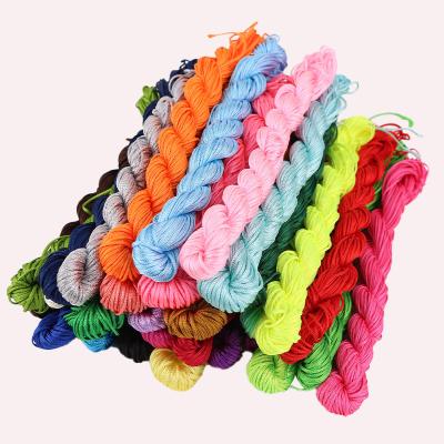 China General Handwoven Materials Chinese Jewelry Accessories Knot DIY 1.0mm Wire Jade Rope Beaded Bracelet Ls006 for sale