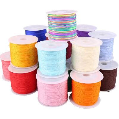 China 0.4mm Chinese Satin Yarn Silk Cord Necklace Jewelry Accessories MakingDIY Jewelry Rope Silk Thread Bzx001 for sale