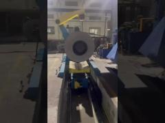 Large uncoiling levelling and Tilt feeding disc blanking production line