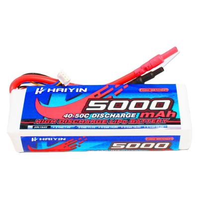 China Toys High C Rate LiPo Battery 4S 14.8v 5000mAh 60C Rechargeable LiPo Battery For FPV UAV Helicopter for sale