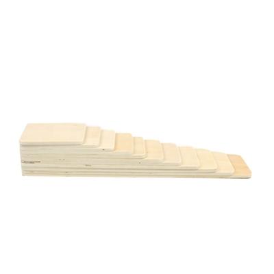 China Eco-friendly Rainbow Material Stacker Grimms Solid Wood Planks Toys Natural Boards For Kid Wood for sale