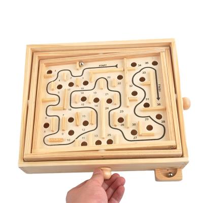 China Wholesale Wooden Toy 36 Maze Desktop Game Adults Leisure Toys Kids Maze Eco-Friendly Materials for sale