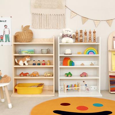 China Eco-friendly Material Children's Library Display Stand Toy Storage Cabinet Organizer For Children for sale