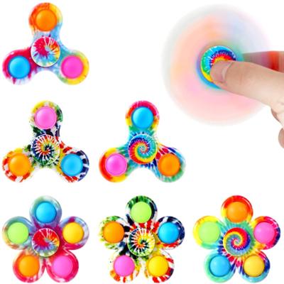 China Educational DIY Toys Youyi Push Noise Bubble Spinner Push Noise Bubble Spinner Simple Finger Spinner Toy for sale