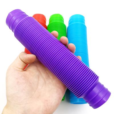 China Plastic fidgety person noise tube toys for kids and adults, multicolor noise tubes sensory toy for sale