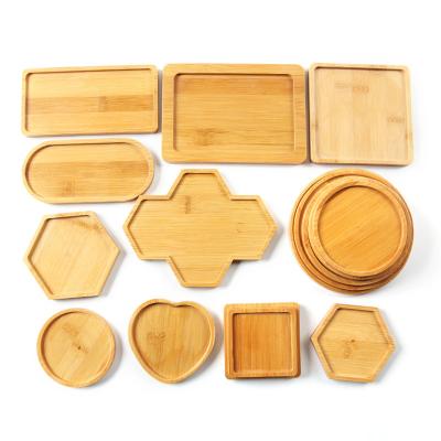 China Educational DIY Toys Bamboo Planter Pots Flower Square Home Decor Tray Wood Gardening Supply Anti-Fade Round Simple Stylish Stand Design for sale