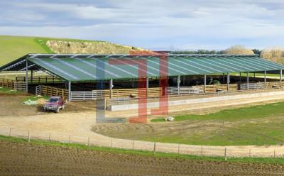 China Lanjing Prefabricated Steel Structure Farm House , Modern Metal Livestock Shelters for sale