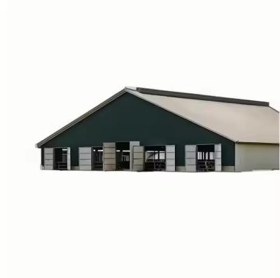 China Q235 Q345 Steel Structure Cow Shed Temporary Prefab Metal Storage Sheds for sale