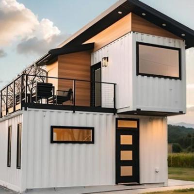 China Convenient Container House Expandable 2 Story Modern Container Homes for sale