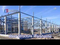 hurricane proof prefabricated metal warehouse , modern steel construction factory building